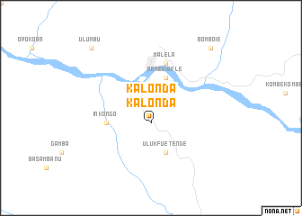 map of Kalonda