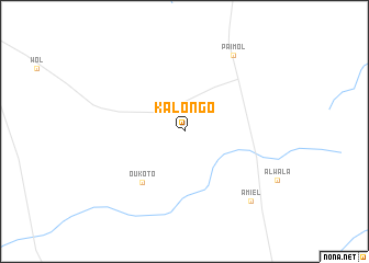 map of Kalongo