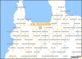 map of Kaloudhianá
