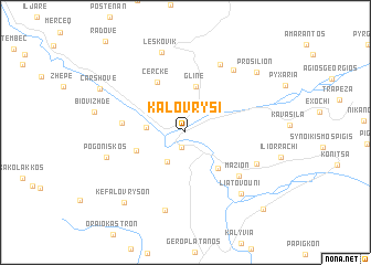 map of Kalóvrysi