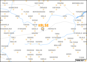 map of Kalsé