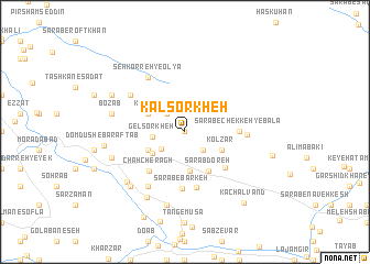map of Kal Sorkheh