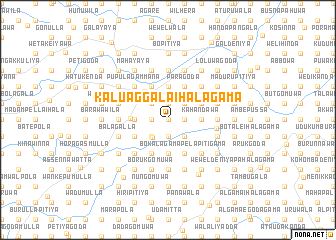 map of Kaluaggala Ihalagama