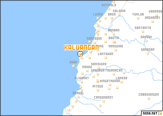 map of Kaluangan