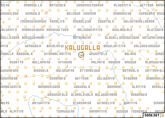 map of Kalugalla