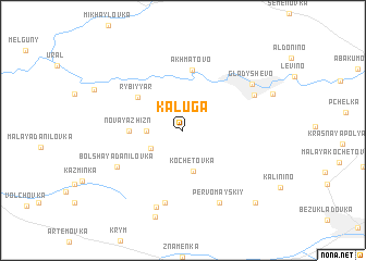 map of Kaluga