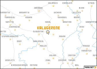 map of Kalugerene