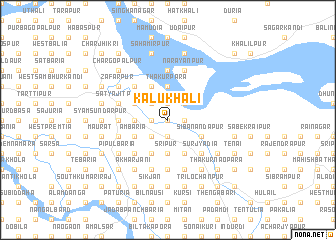 map of Kālukhāli