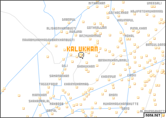 map of Kālu Khān