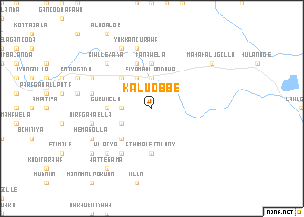 map of Kaluobbe
