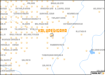 map of Kalupedigama