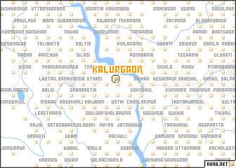 map of Kalurgaon