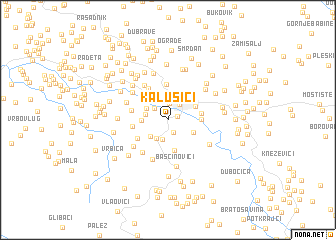 map of Kalušići