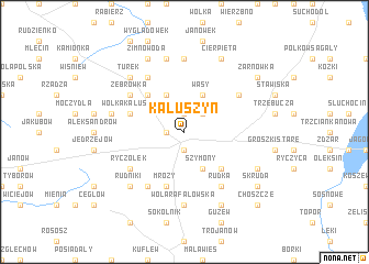 map of Kałuszyn