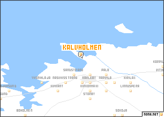 map of Kalvholmen