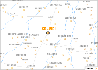 map of Kalviai