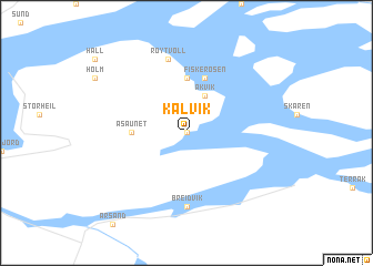 map of Kalvik