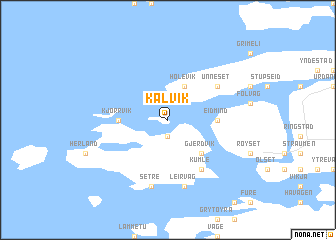 map of Kalvik