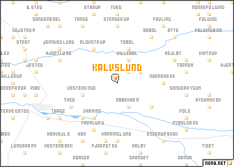 map of Kalvslund