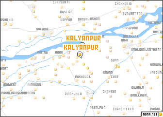 map of Kalyānpur