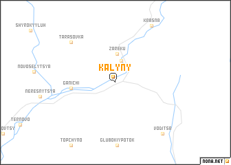 map of Kalyny