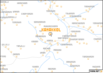 map of Kamak-kol