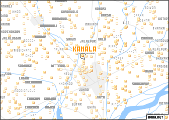map of Kamāla