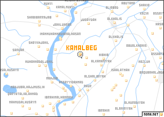 map of Kamāl Beg