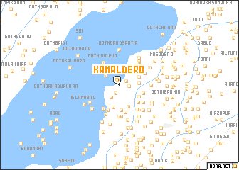 map of Kamāl Dero