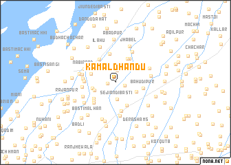 map of Kamāl Dhāndu