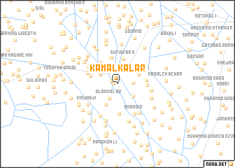 map of Kamāl Kalar