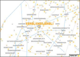 map of Kamāl Khān Jamāli