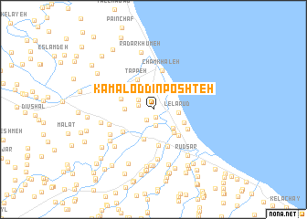 map of Kamāl od Dīn Poshteh