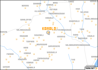 map of Kamalo