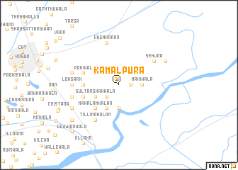 map of Kamālpura