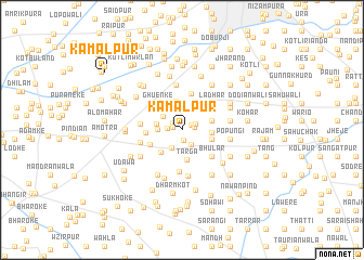 map of Kamālpur