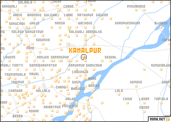 map of Kamālpur