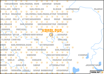 map of Kamalpur