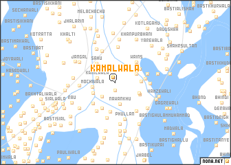 map of Kamālwāla