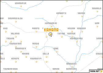 map of Kamana