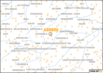 map of Kamānd