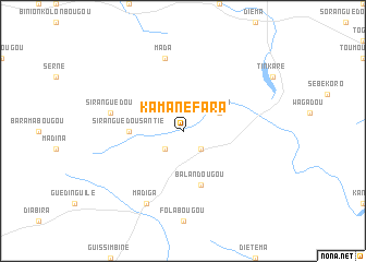 map of Kamané Fara