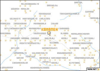 map of Kamāneh