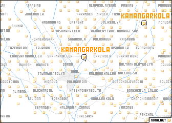 map of Kamāngar Kolā