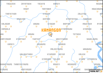map of Kamangon
