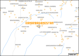 map of Kamar Bādāmestān