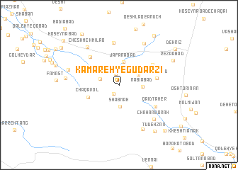 map of Kamareh-ye Gūdarzī