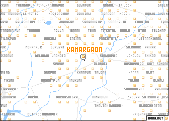 map of Kāmārgaon