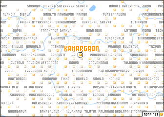map of Kāmārgaon