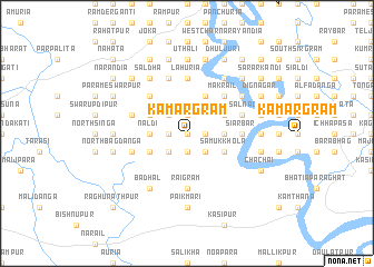 map of Kāmārgrām
